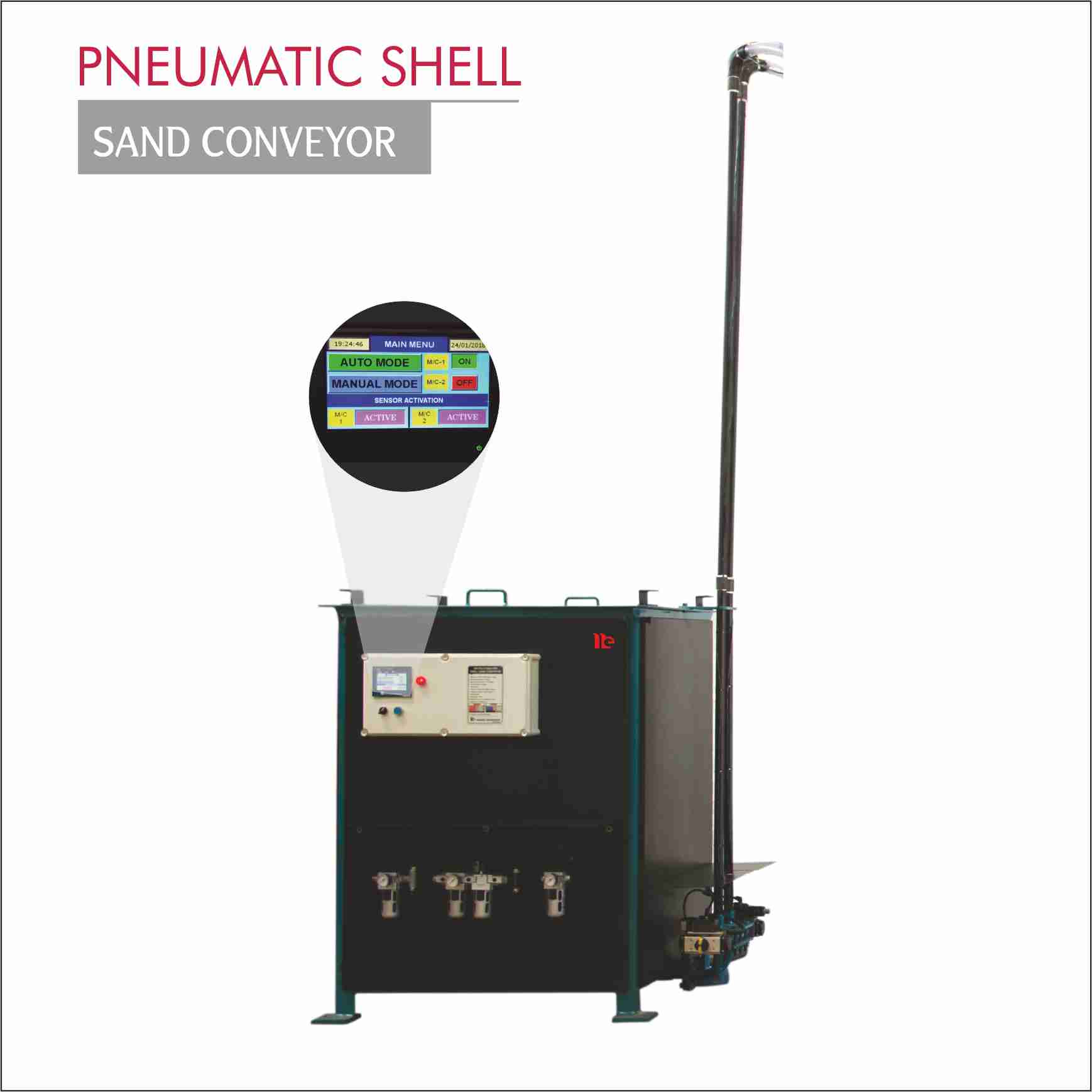 PNEUMATIC SHELL SAND CONVEYOR